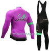 Fietskleding (Fietsshirt Lange Mouw + Lange Koersbroek) 2017 Astana Pro Team N003